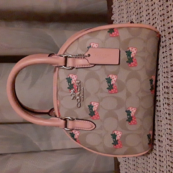 Coach Bags Coach Strawberry Signature Sydney Satchel Poshmark